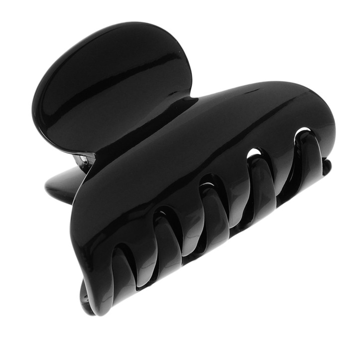France Luxe Black Hair Clip for Thin or Short Hair French Mini Couture Claw Clip for Women Strong No Slip Hold Gentle Gr