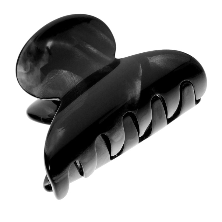 France Luxe Black Hair Clip for Thin or Short Hair French Mini Couture Claw Clip for Women Strong No Slip Hold Gentle Gr