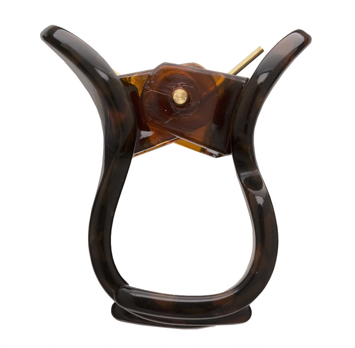 France Luxe Mini Oval Claw Clip Mojave