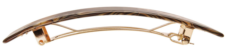 France Luxe Extra Long Rectangle Barrette Onyx