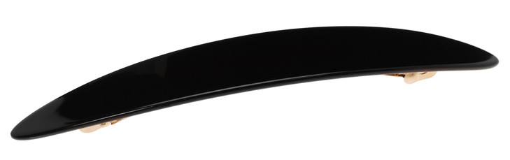 France Luxe Oblong Long and Skinny Barrette Black