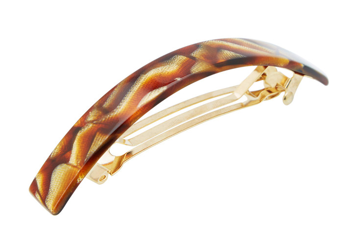 France Luxe Narrow Rectangle Volume Barrette Alba