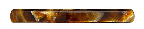 France Luxe Classic Rectangle Barrette Floral Rhapsody PinkGreen