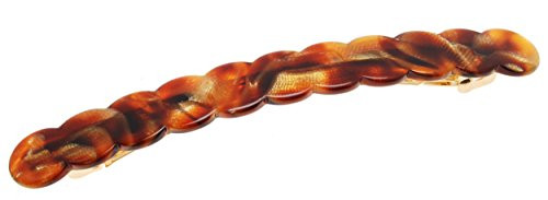 France Luxe Scalloped Long and Skinny Barrette Alba
