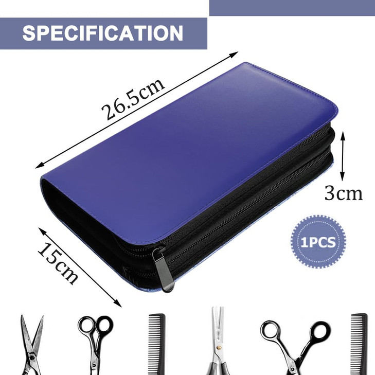 Honey Joy Scissors Case for Hairstylists Large Hair Stylist Shears Case Scissor Bag Holder Pu Leather Salon Tools Holste