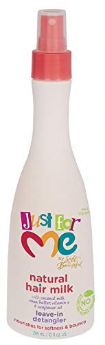 Just For Me Natural Hair Milk Detangler 3 Pack Detangles Helps Prevent Breakage For All Hair Textures Contains Coconut M