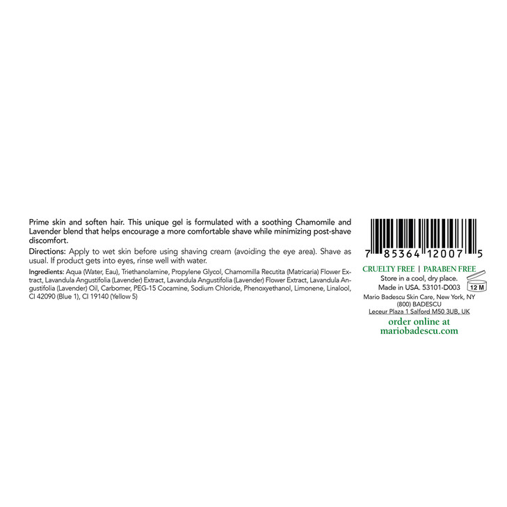 Mario Badescu Pre-Shave Conditioner - Soothing, Botanical-infused Pre Shave Gel for Your Best Shave Yet - Preps, Primes, and Softens Skin and Hair, 2