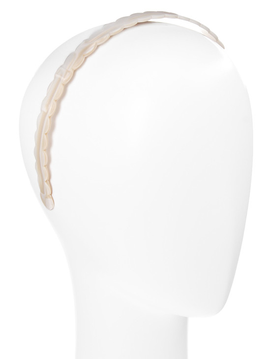 France Luxe Scalloped Headband Ivory Tokyo