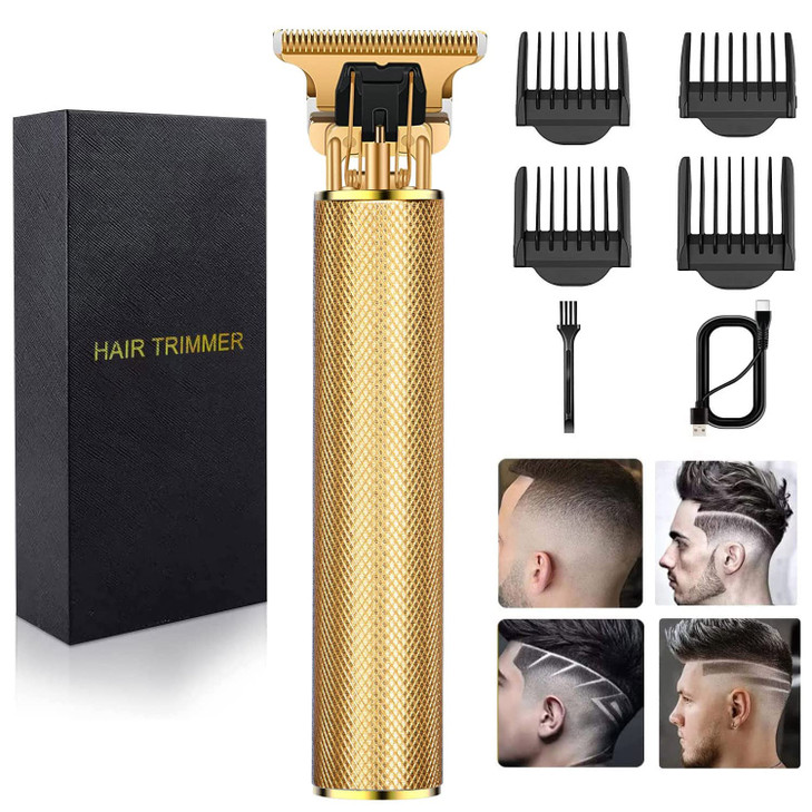 Hilandkom Hair Clippers for Mens Zero Gapped Cordless Hair Trimmer TBlade Trimmer Professional Haircut Grooming Kit Rech