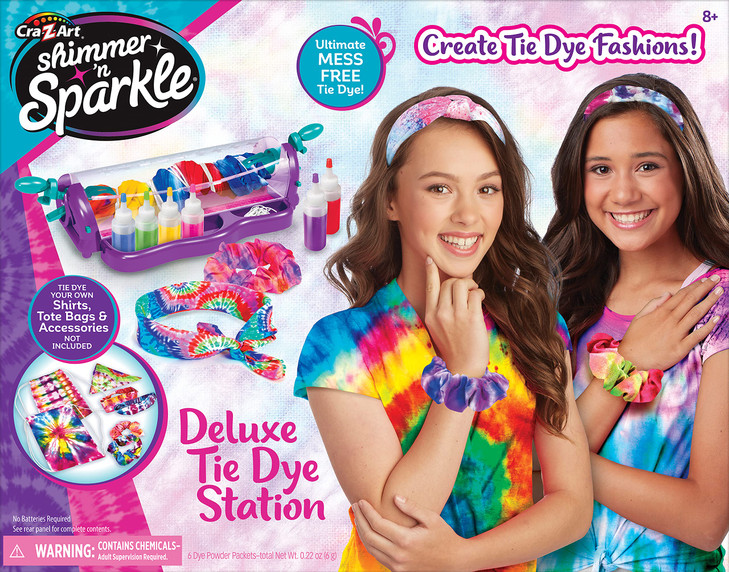 Shimmer n Sparkle Deluxe Tie Dye Studio with Hair Scrunchy and Bandana by CRAZArt