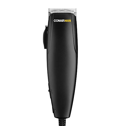 ConairMAN Dual Voltage Hair Clippers for Men 12piece Hair Clipper Great for Travel