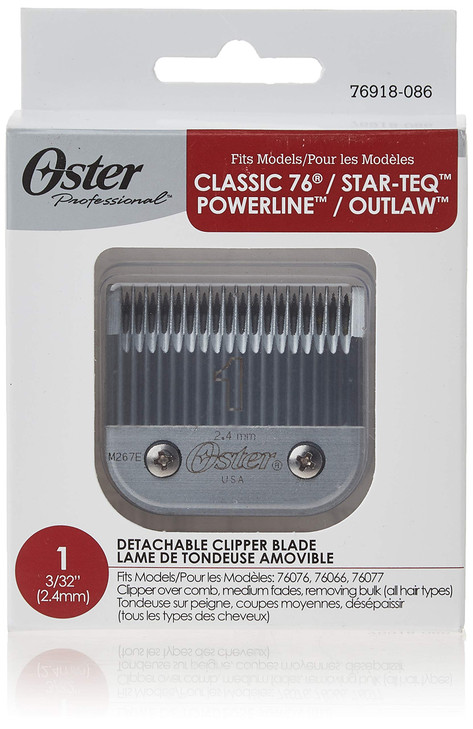 Oster Professional 76918086 Size 1 Hair Clipper Replacement Blade 244 mm