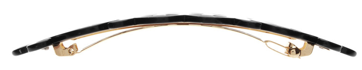 France Luxe Elysee Long and Skinny Barrette Nacro Black