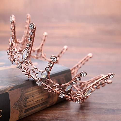 Leiothrix Wedding Flower Crowns and Tiaras Baroque Bridal Hair Accessories Crown for Prom Queen Style 2