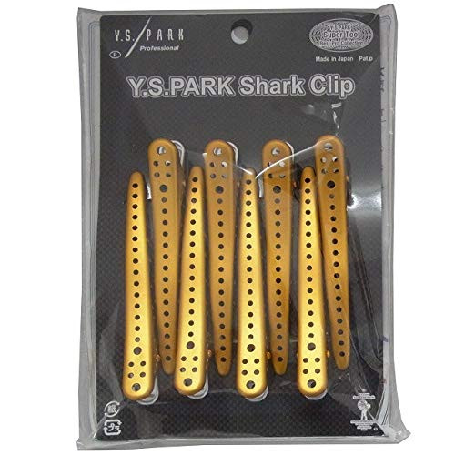 YS Park Clip Shark Gold Metal 8 pieces