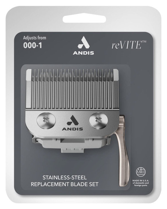 Andis 86010 reVITE Taper Clipper Replacement Stainless Steel Blade