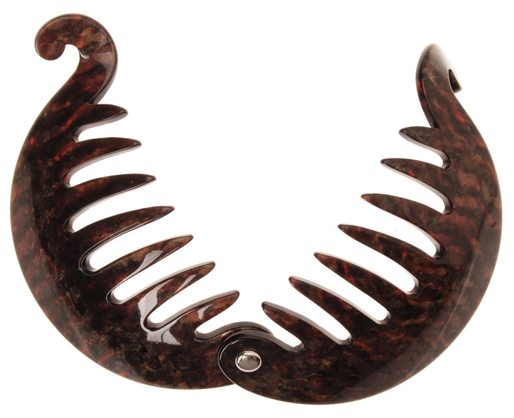 France Luxe Large Yvette Ponytail Clip Mojave