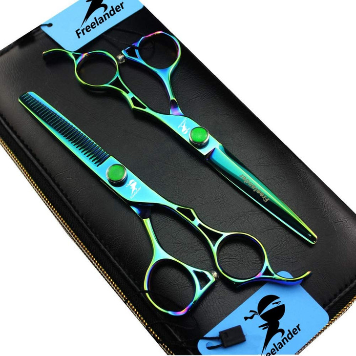 60 Inch Professional Japan 440C Hair Cutting Scissors Salon Hair BlendingThinningTexturizing Shear for Barber or Home Us