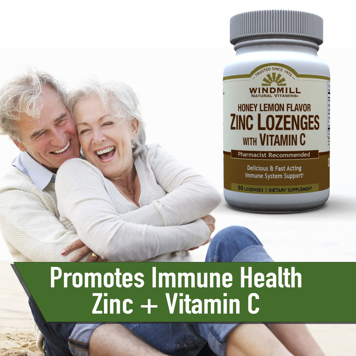 ZINC LOZ W/VIT C 100MG H/L WML 50 by Windmill,9 Ounce (Pack of 1)