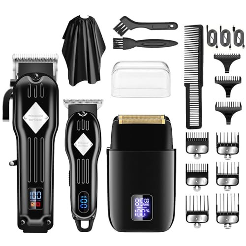 Roziapro Hair Clippers for Men Precise Close Cutting Beard Trimmer Rechargeable Barber Clippers Electric Nose Hair Trimm