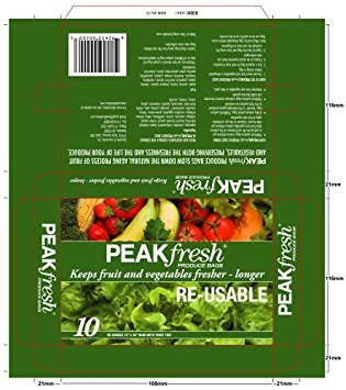 Peak Fresh Re-Usable Produce Bags, Set of 10 online at globaldelivered