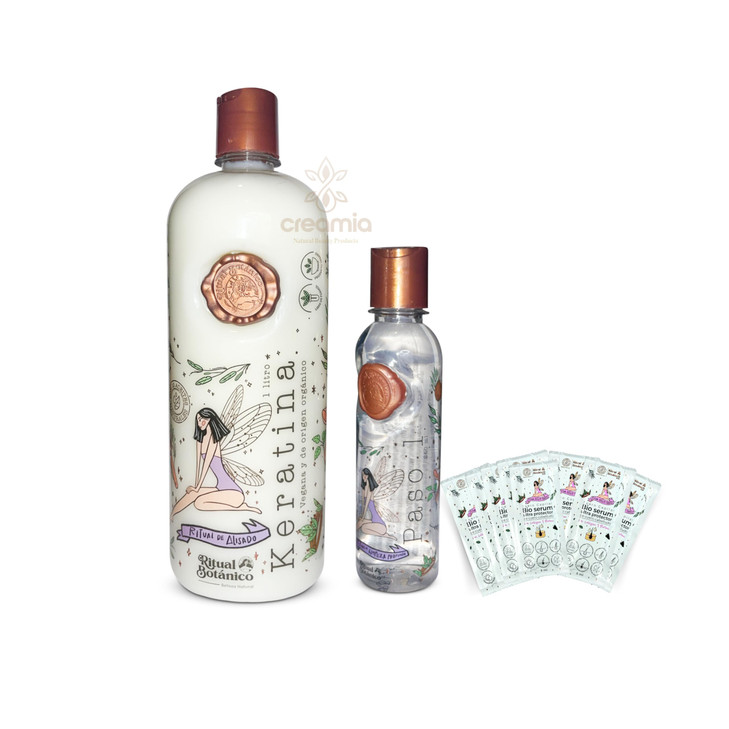 Ritual Botanico Keratina Organica de 1 Litro Organic Hair relaxer Home kit hair relaxer Natural Keratin Big 4226 oz whit