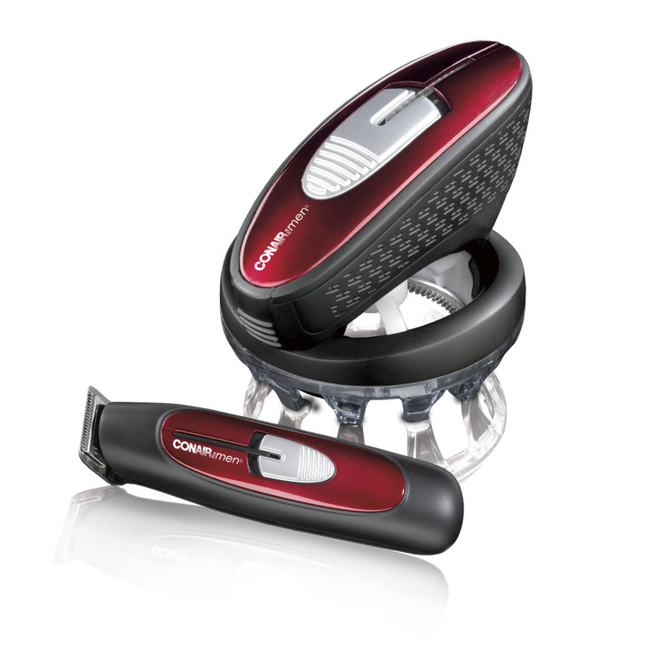 ConairMAN Even Cut CordCordless Rotary Hair Clipper Lithium Ion Powered with Bonus Trimmer for Men