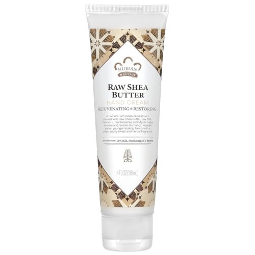 Nubian Heritage Hand Cream, Raw Shea and Myrrh, 4 Ounce online at globaldelivered