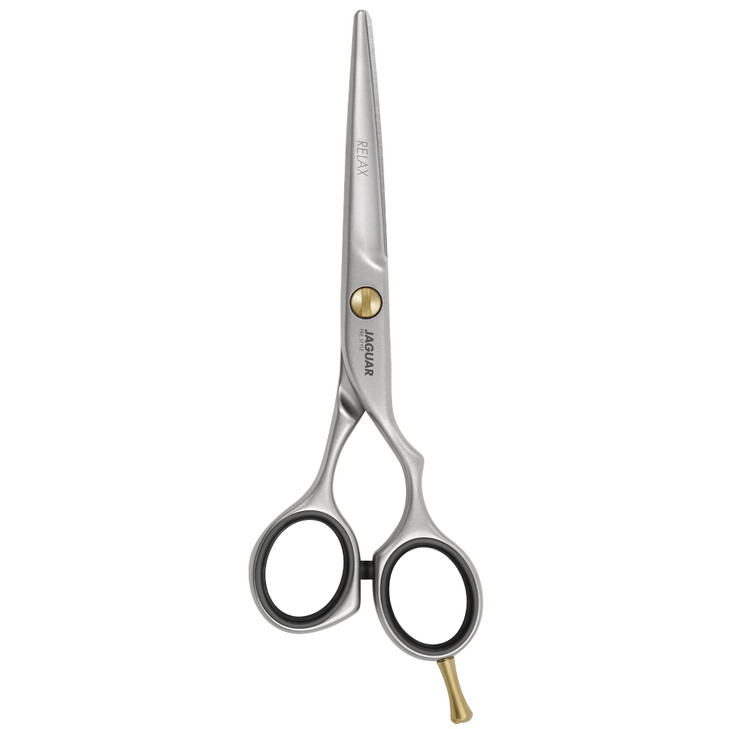 Jaguar Shears Pre Style Relax 55 Inch Offset Design Professional Ergonomic Steel Hair Cutting Trimming Scissors for Salo