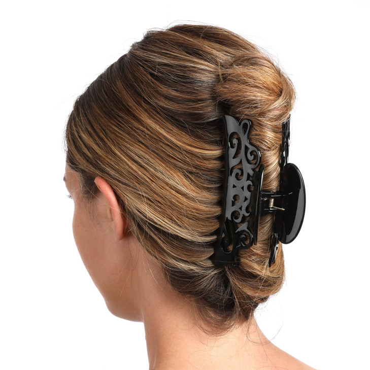 France Luxe Large Elysee Claw Clip Alba