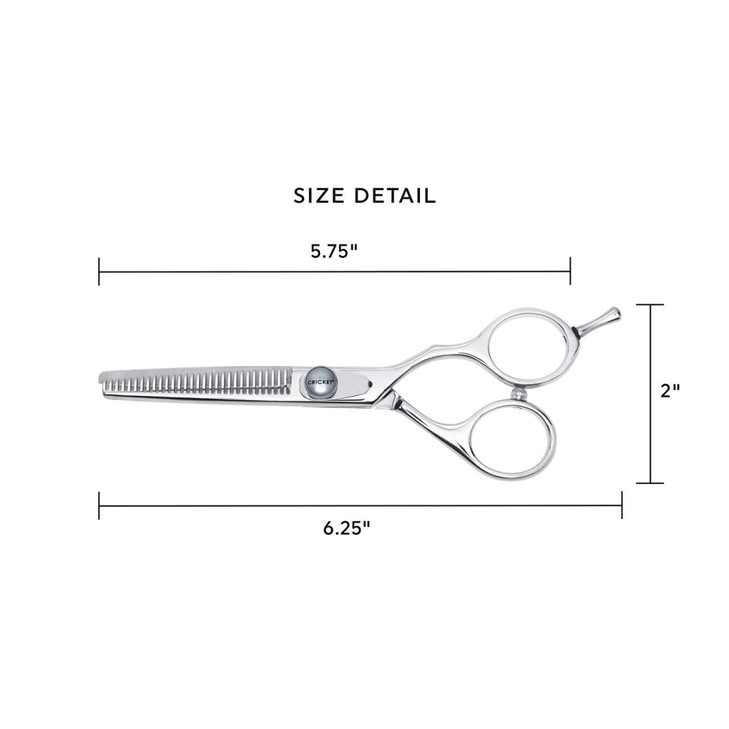 Cricket S2 T30 Thinning Shears Professional Stylist Barber Hair Cutting Scissors Removes Bulk Convex Edge Hand Polished