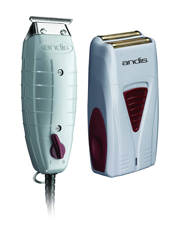 Andis 17195 Finishing Combo TOutliner Trimmer Pro Foil Lithium Titanium Shaver Professional Hair Clippers and Trimmer Ki