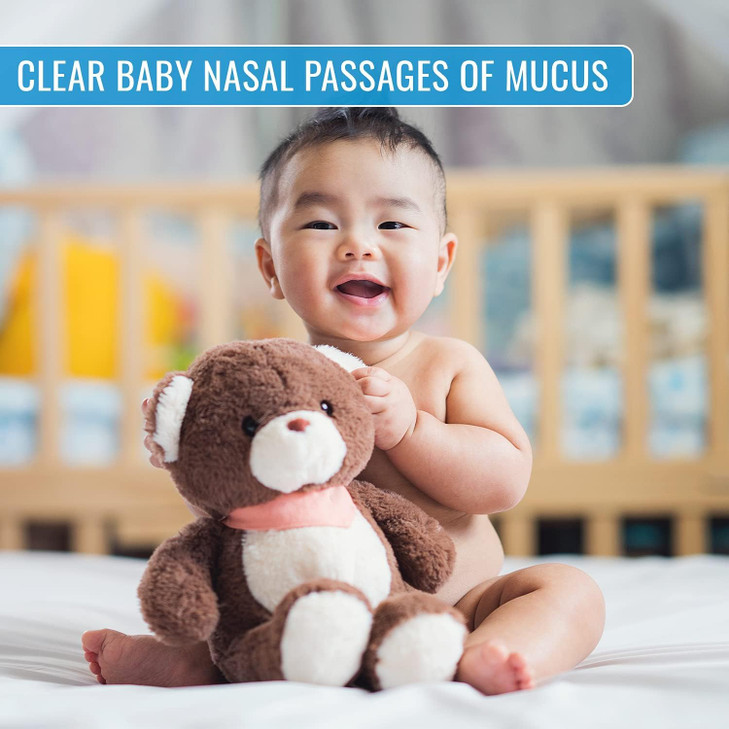 DMI Reusable Nasal Aspirator for Baby & Ear Bulb Syringe for Infant - Gentle Mucus Removal Suction to Clear Airway & Nasal | Baby Congestion Relief N online at globaldelivered