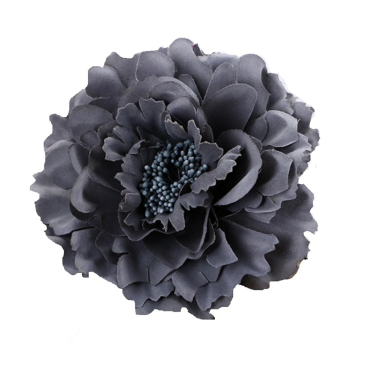 TOKIMMASH Boho Peony Flower Hair Clip Womens Hair Accessory Flamenco Dancer Flower Brooch Party Hair Clip Wedding Set Gr