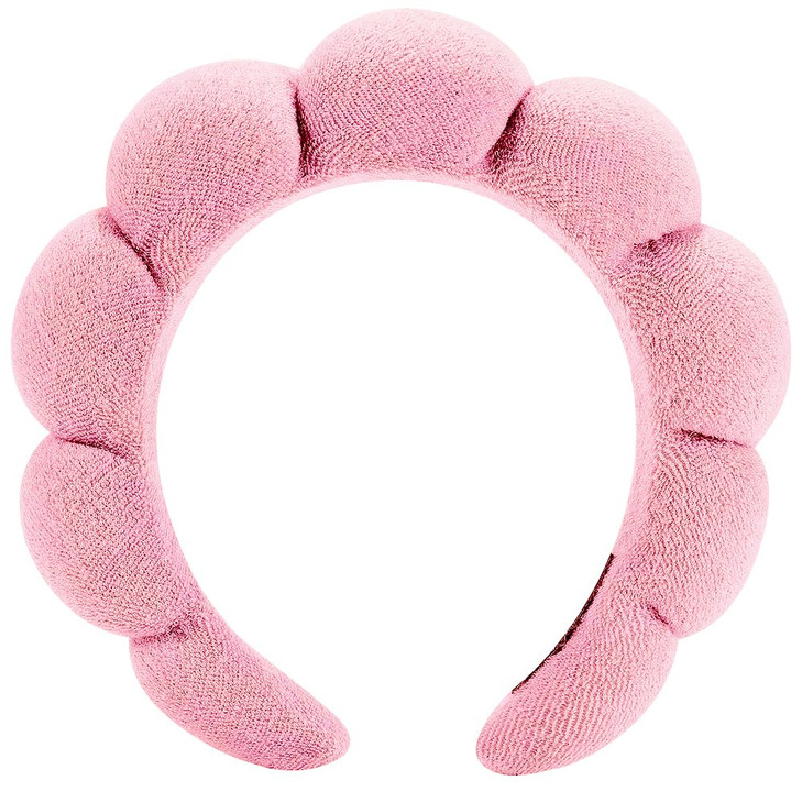 HitModa Spa Headbands for Washing Face or Facial Makeup Headband for Women Skincare Hair band Puffy Terry Cloth Face Was