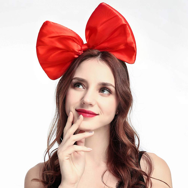 Bow Headband Hair Bands Big Bow Hair Hoops Womens Party Decoration Headpiece Cosplay Costume Handmade Hair Accessories 1