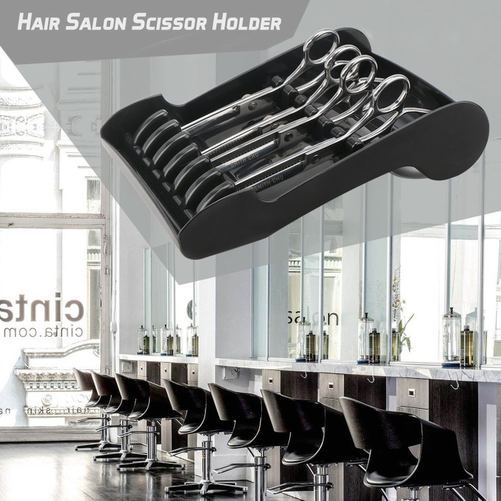 Segbeauty Professional Hair Scissor Rack Salon Barber Shop Organizer for 6 Stylist Hairdresser Scissors