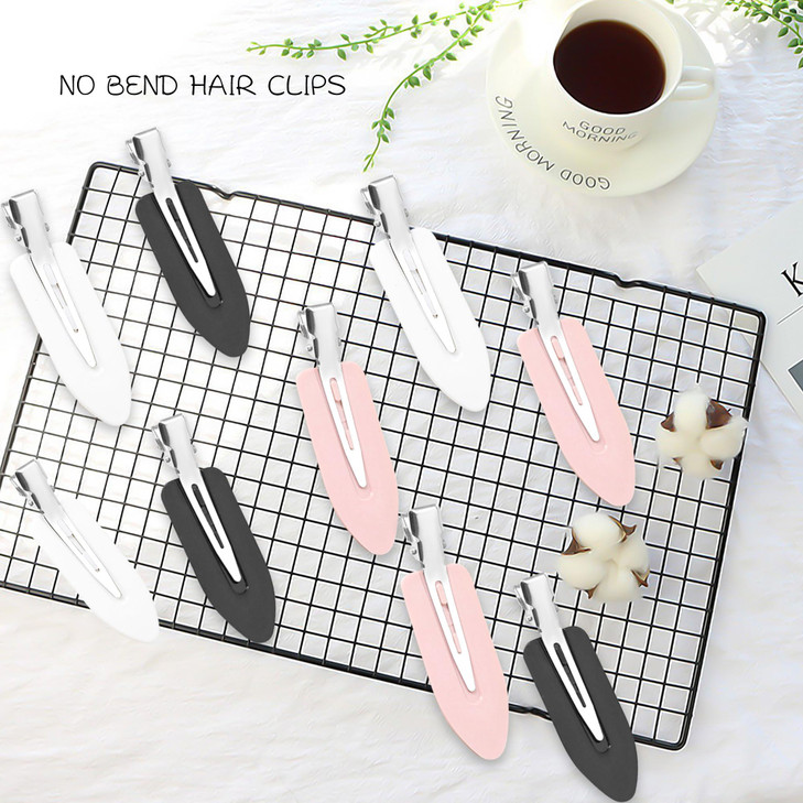 Cptots No Crease Creaseless No Bend or Dent Flat Hair Clips Ideal for Styling Thin and Thick Hair 3 Colors 18 PCS