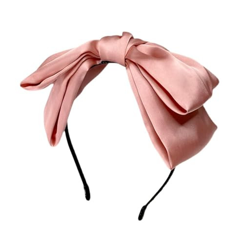 ROMODIYA Pink Bowknot Headbands Large Hair Bands with Bows for Women and Girls Hair Styling Accessories for Daily Wear M