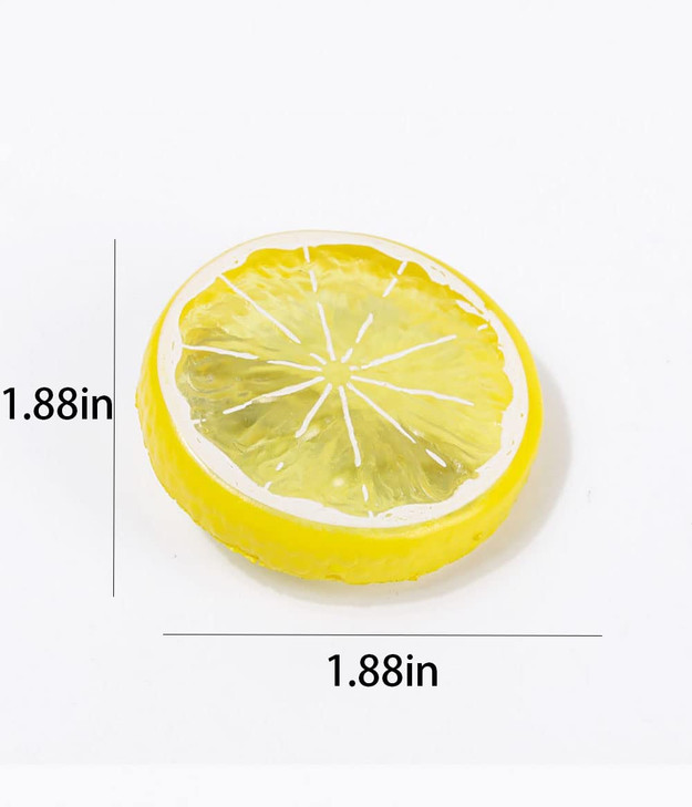 KuuGuu 6 PCS Lemon Hair Clips Cute Lemon Duckbill Clip Hair Barrettes Fashion Antislip Bangs Side Hairpins Realistic Cre