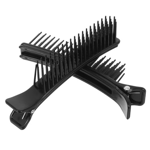 Lurrose Hair Sectioning and Parting Clips Nonslip Styling Clips and Combs for Salon Home Hair Cutting and Coloring