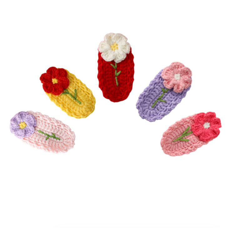 Crochet knitted Hair Clips for Girls Birthday Gifts Hair Accessories Barrettes Strong Hold Jaw Clip for Thick Thin Hair