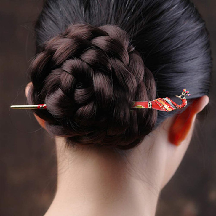Chinese Hair Stick for Long hair 61 Metal Hair Pins for Buns Vintage Hair Sticks for Women Daily Party 1pack