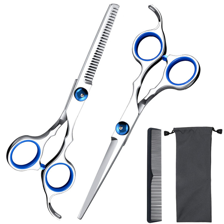 Hair Cutting Scissors Shears Set ekuci Professional Home Haircutting Scissors Thinning Shears Kit with Free Comb and Sto