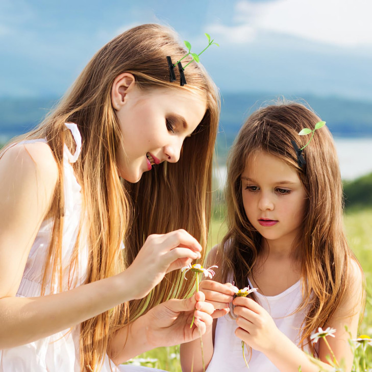Bean Sprout Hair Clips 50 Pcs Green Plant Hairpins Cute Ornaments Hair Accessories for DIY Home Party
