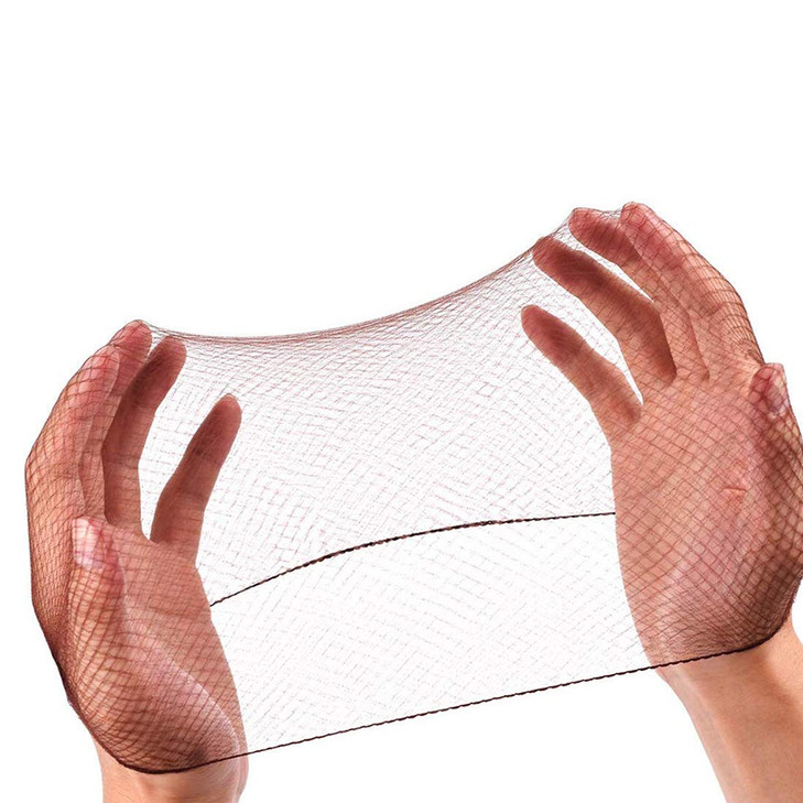 Hair Net 100 Pcs Smilco 22 Inches Hair Nets Elasticity Invisible Elastic Mesh for Food Services Ballet Bun Sleeping Wome