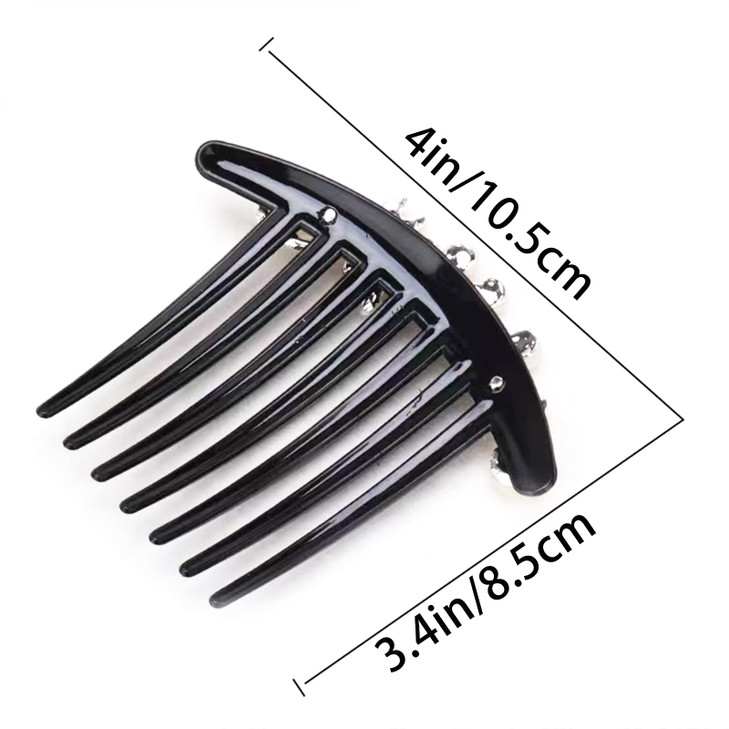 4 Pcs Pearls Hair Side Comb Womens Girls Rhinestones Flower Combs Pins Accessories Vintage Wedding Headpieces Tools Hair