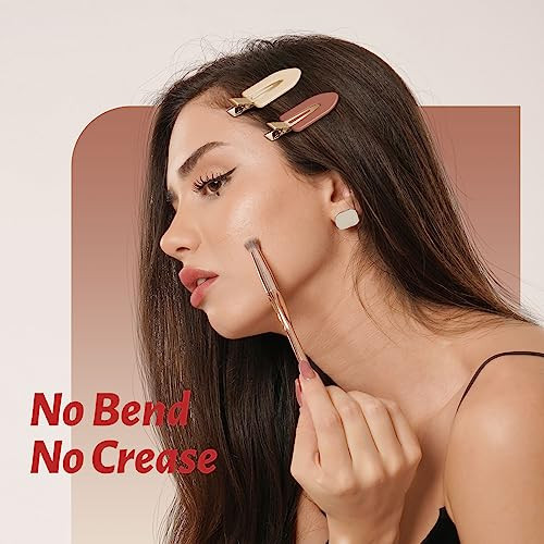 YIERSO 8 Pcs No bend Hair Clips No Crease Makeup Hair Clip Duckbill Clip No Dent Creaseless Alligator Hair Barrettes for