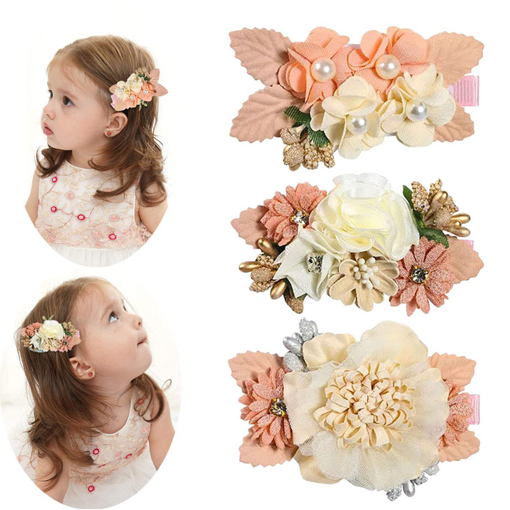 Girls Hair Accessories Set 3pcs Bows for Baby Toddler Teen Gifts Hair Clips Set 2
