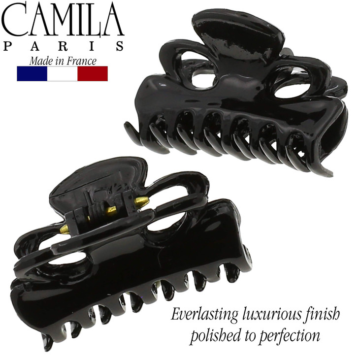 Camila Paris CP26712 French Hair Clip for Women Set of 2 Small 1 inch Girls Hair Claw Clip Jaw Fashion Durable Styling H